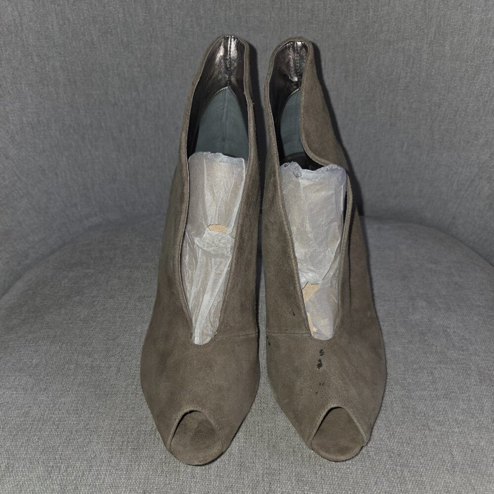 J. Renee grey suede booties